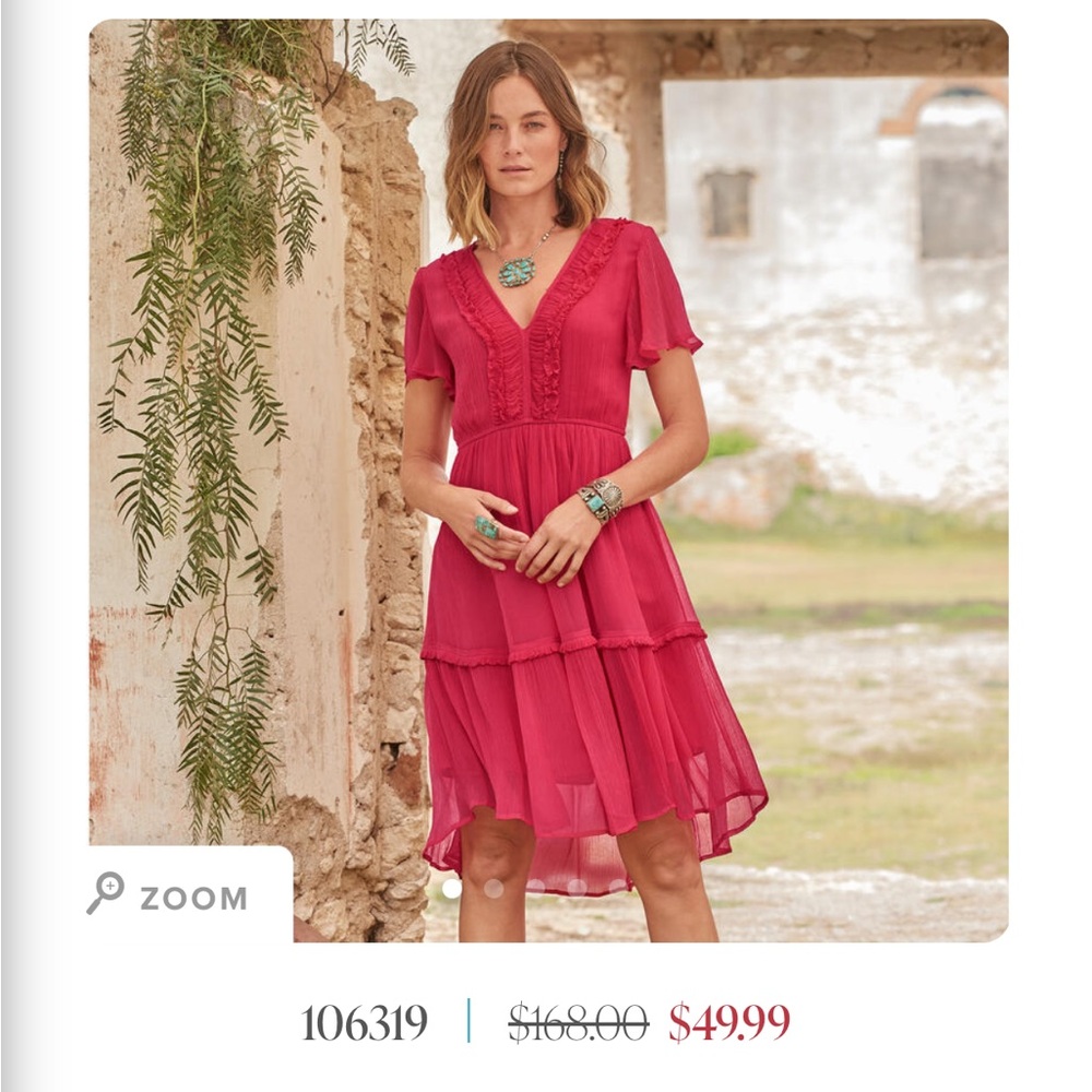 Sundance flouncy dress.